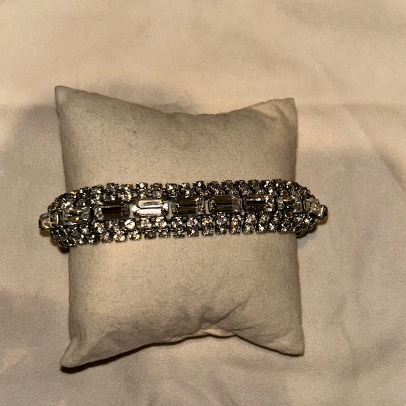 Vintage rhinestone Art Deco style bracelet - Picture 5 of 6